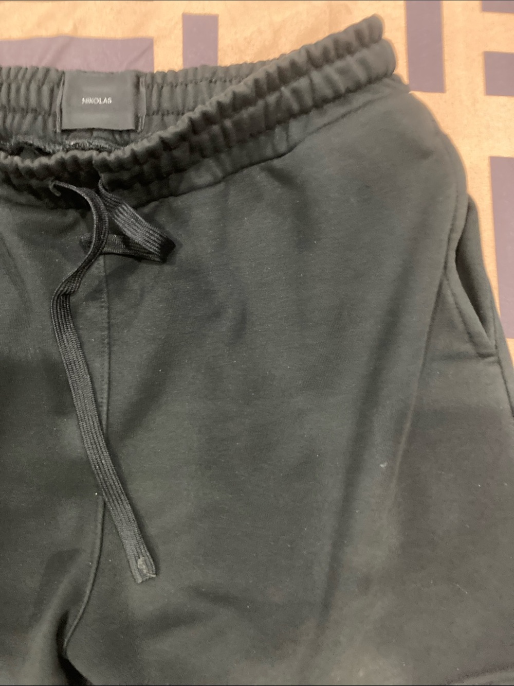 Needles Black Men's Drawstring Joggers